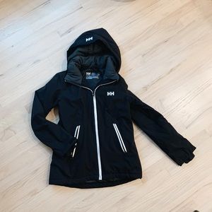 Helly Hansen Ski jacket with detachable hood - black